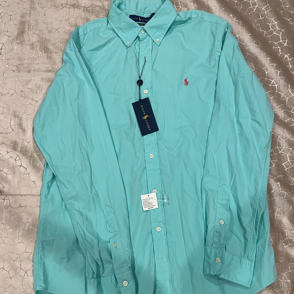 Polo Ralph Lauren Mint Green Men’s Button Down